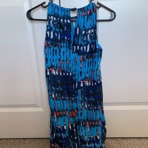 Blue Printed Dress